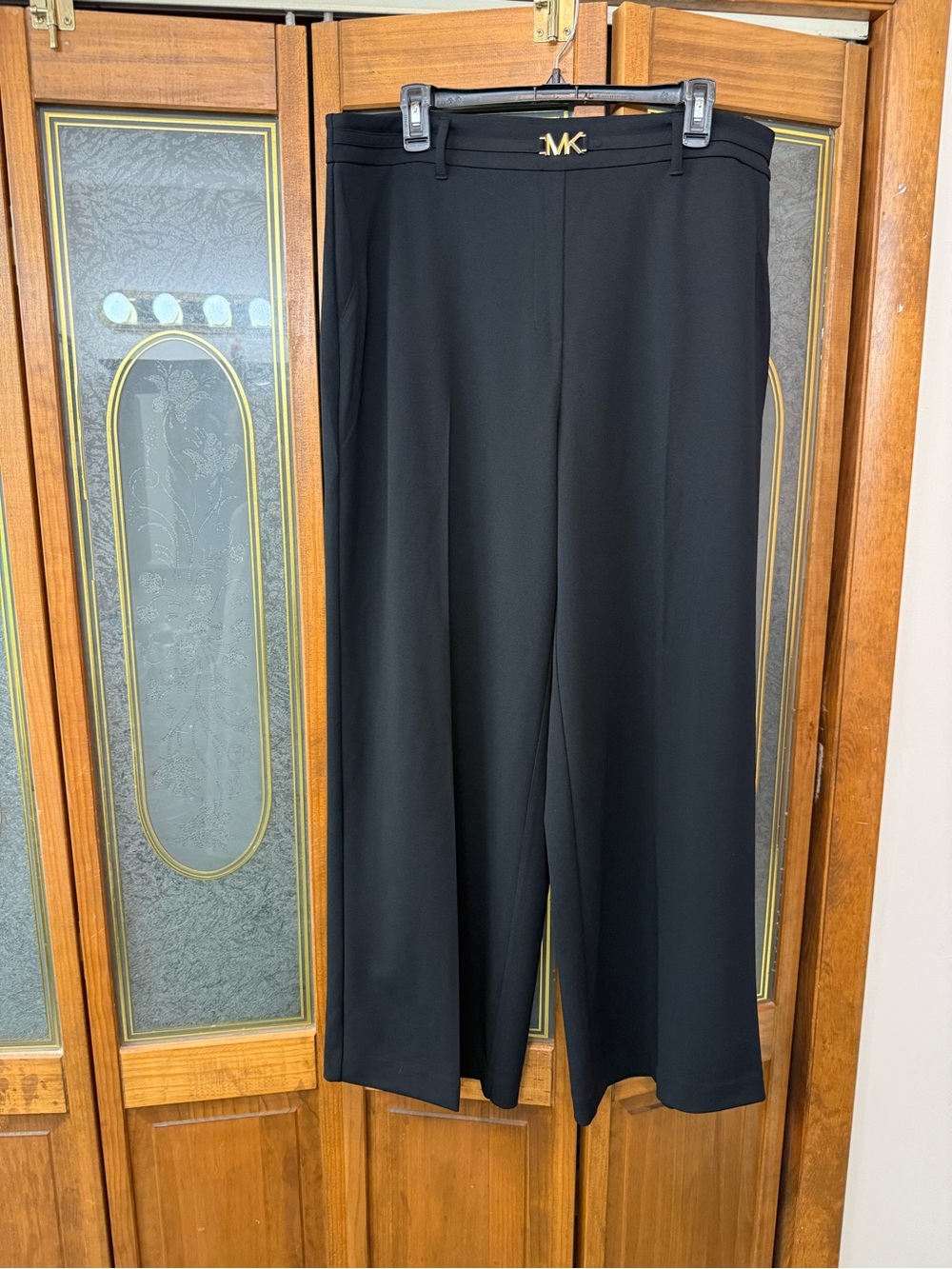 Michael Kors Black Wide-Leg Pants, EUC